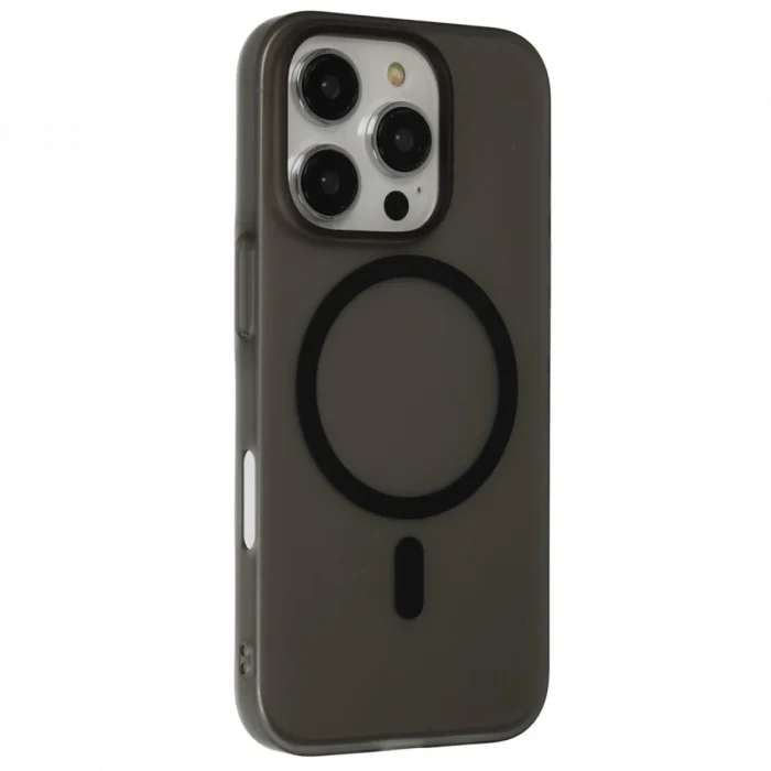 Mey İthalat®   iPhone 16 Pro Max Tuna PC Slim Magsafe Kapak - Siyah