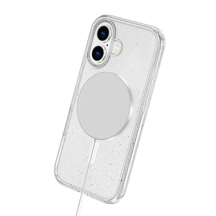 Mey İthalat®   iPhone 16 Star Magsafe Kapak - Turuncu