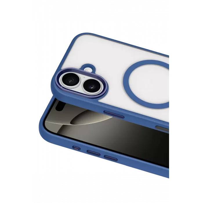 Mey İthalat®   iPhone 16 Terea Magsafe Kapak - Lacivert