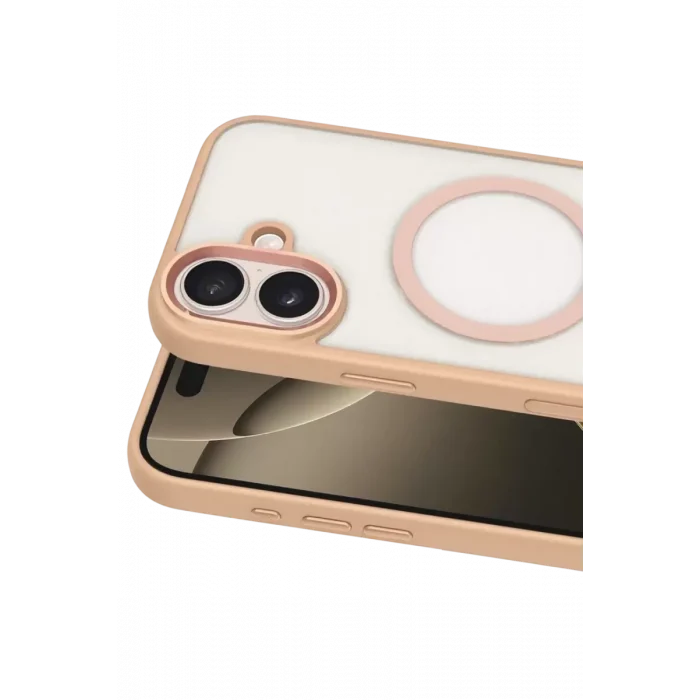 Mey İthalat®   iPhone 16 Terea Magsafe Kapak - Pembe