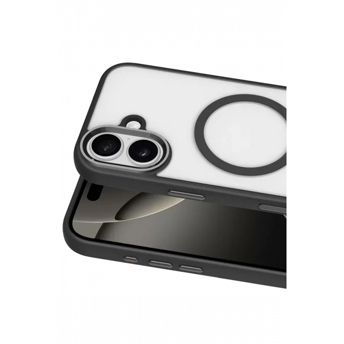Mey İthalat®   iPhone 16 Terea Magsafe Kapak - Siyah