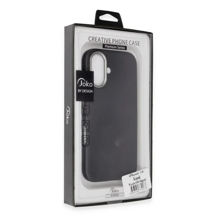 Mey İthalat®   iPhone 16 Wonder Deri Magsafe Kapak - Kahverengi