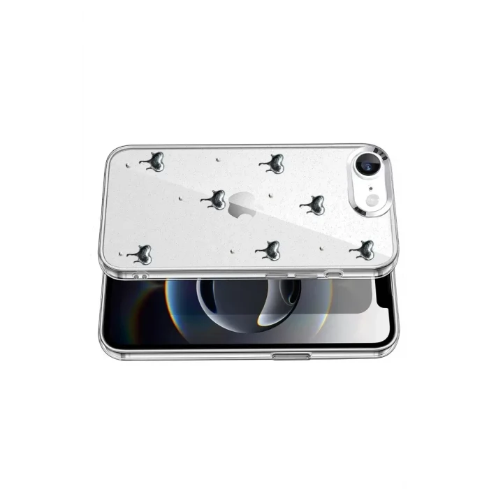 Mey İthalat®   iPhone 16E Fiyonk Desenli Kapak - Desen 1