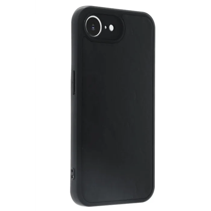 Mey İthalat®   iPhone 16E Kılıf Aras Deri Kapak - Siyah