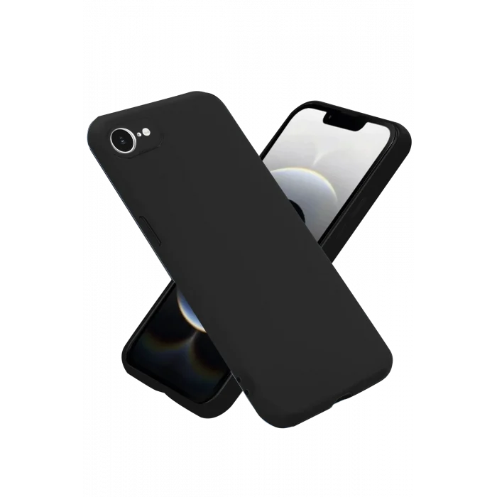 Mey İthalat®   iPhone 16E Kılıf First Silikon - Siyah