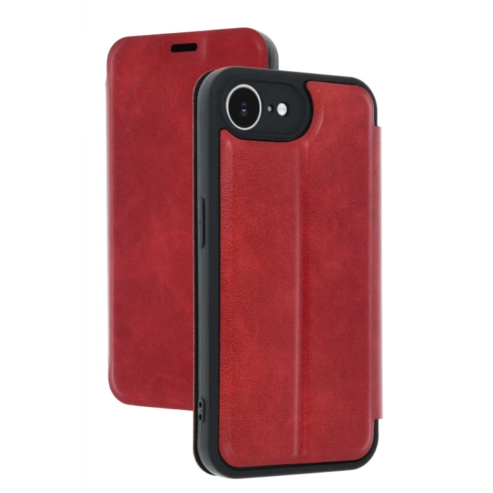 Mey İthalat®   iPhone 16E Kılıf Flip Cover - Kırmızı