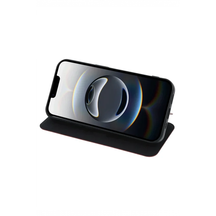 Mey İthalat®   iPhone 16E Kılıf Flip Cover - Kırmızı