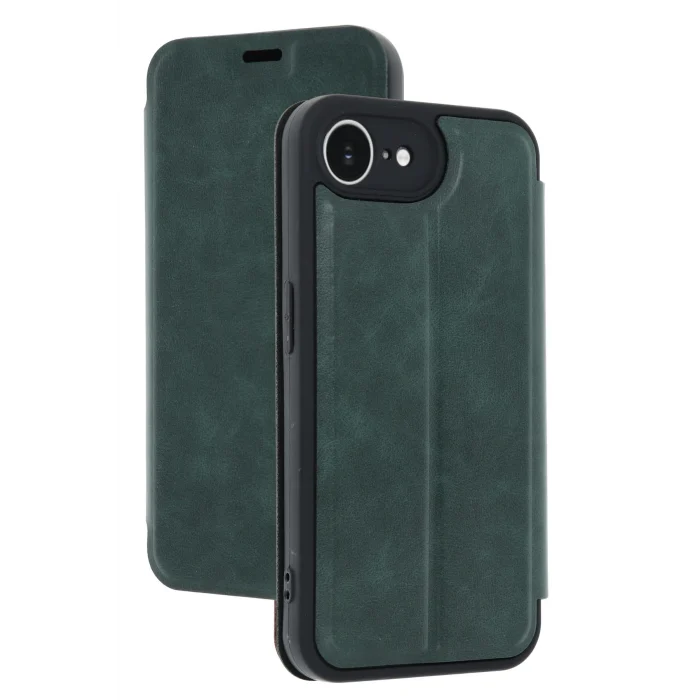 Mey İthalat®   iPhone 16E Kılıf Flip Cover - Koyu Yeşil