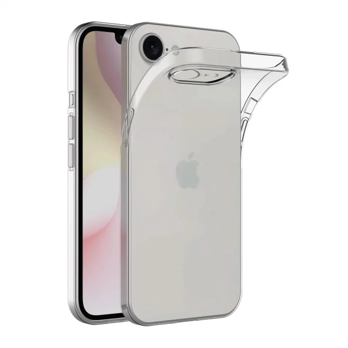 Mey İthalat®   iPhone 16E Kılıf Lüx Şeffaf Silikon
