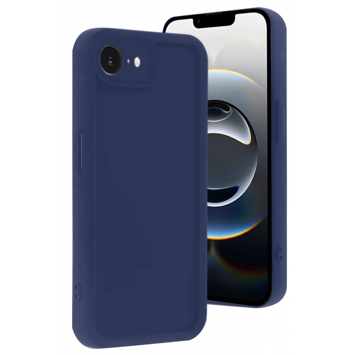 Mey İthalat®   iPhone 16E Kılıf Viera Silikon - Lacivert