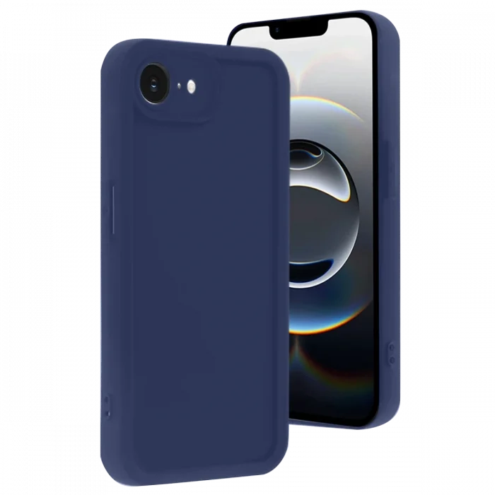 Mey İthalat®   iPhone 16E Kılıf Viera Silikon - Lacivert