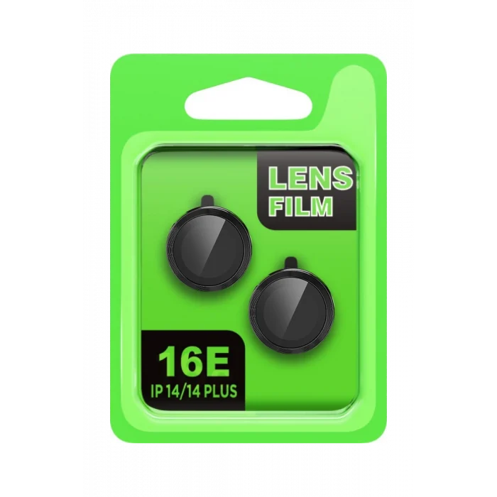 Mey İthalat®   iPhone 16E Raze Metal Kamera Lens - Siyah