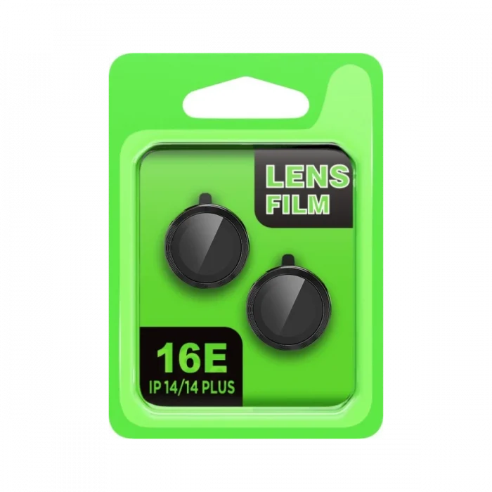Mey İthalat®   iPhone 16E Raze Metal Kamera Lens - Siyah