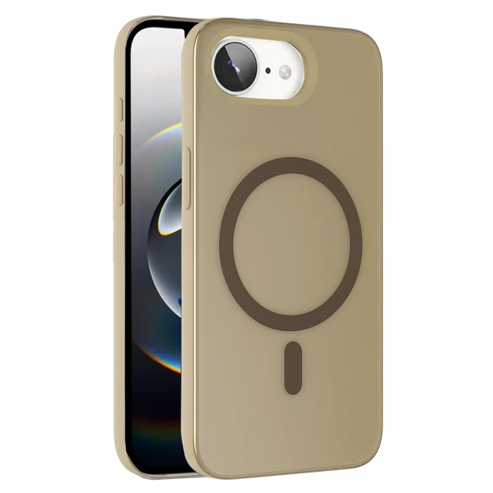 Mey İthalat®   iPhone 16E Tuna PC Slim Magsafe Kapak - Titan Gri