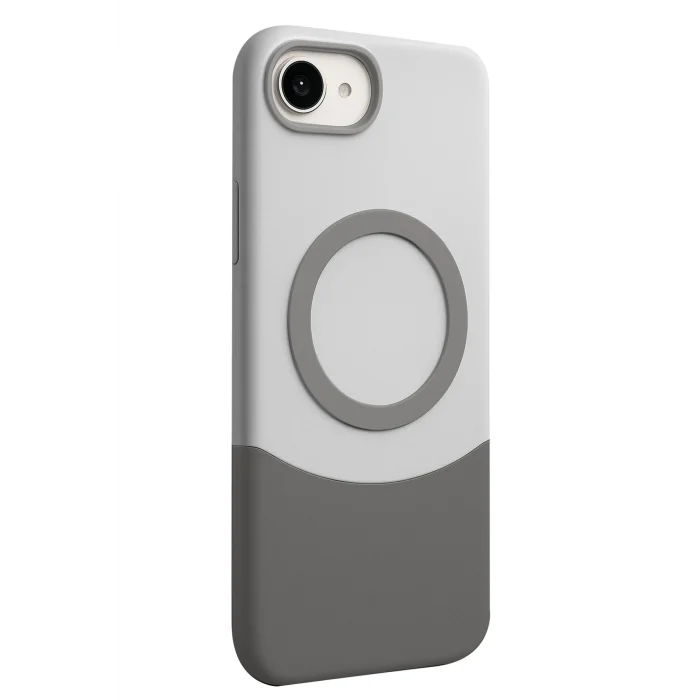 Mey İthalat®   iPhone 16E Velar Magsafe Kapak - Natural Grey