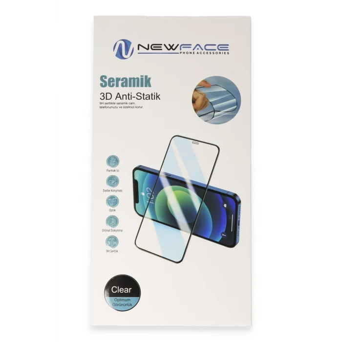 Mey İthalat®   iPhone 17 3D Antistatik Seramik Nano Ekran Koruyucu