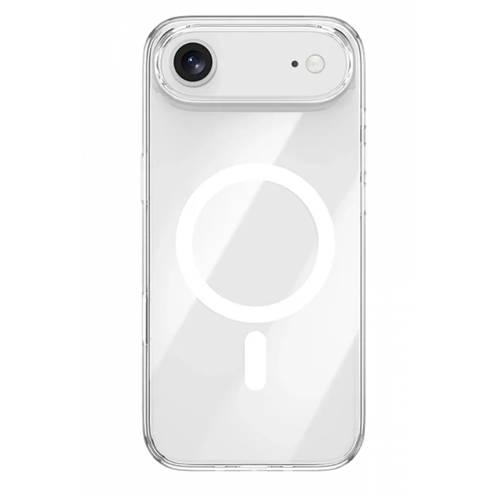 Mey İthalat®   iPhone 17 Air Kılıf Pc Real Magsafe Kapak - Şeffaf