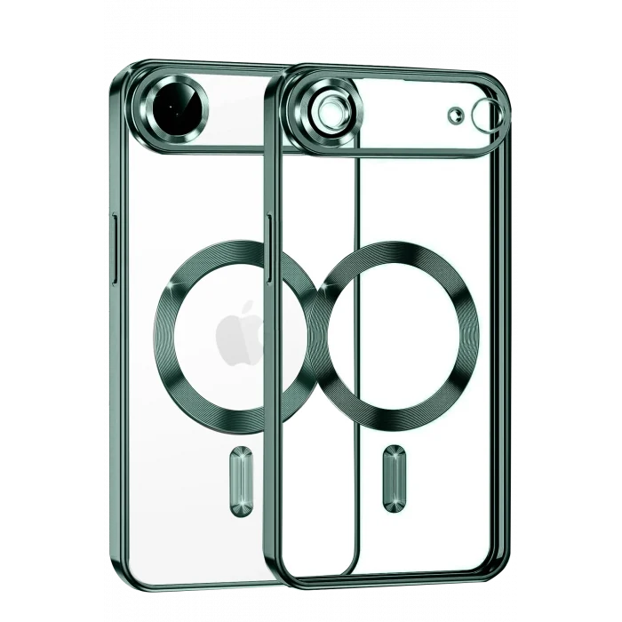 Mey İthalat®   iPhone 17 Air Kross Magneticsafe Kapak - Koyu Yeşil