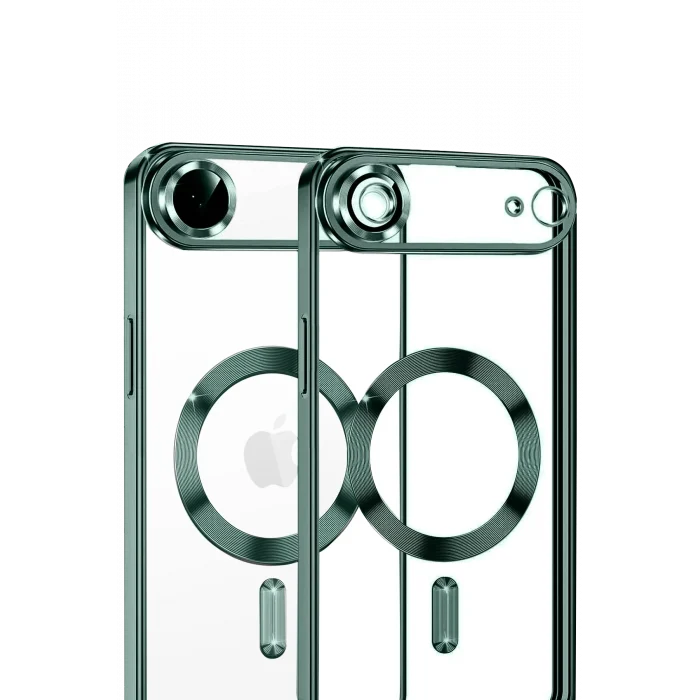 Mey İthalat®   iPhone 17 Air Kross Magneticsafe Kapak - Koyu Yeşil