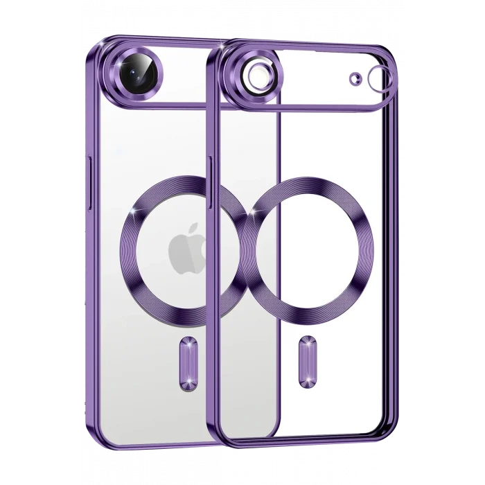 Mey İthalat®   iPhone 17 Air Kross Magneticsafe Kapak - Mor