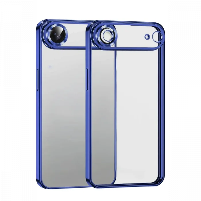 Mey İthalat®   iPhone 17 Air  Lensli Silikon - Lacivert