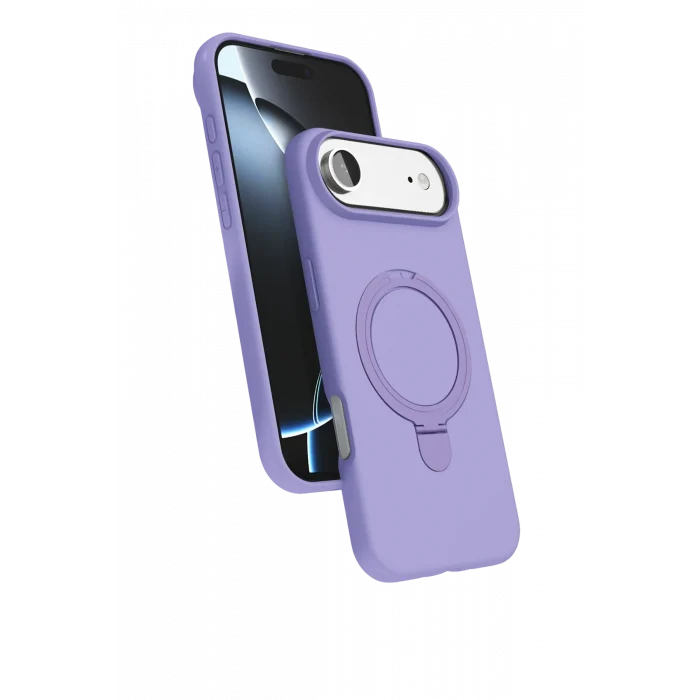 Mey İthalat®   iPhone 17 Air Regal Magsafe Standlı Kapak - Lila