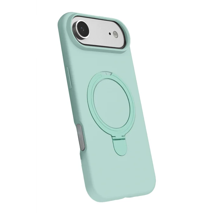 Mey İthalat®   iPhone 17 Air Regal Magsafe Standlı Kapak - Su Yeşili