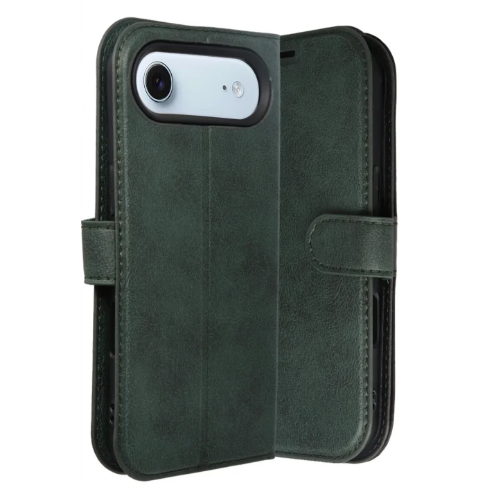 Mey İthalat®   iPhone 17 Air Trend S Plus Kapaklı Kılıf - Yeşil