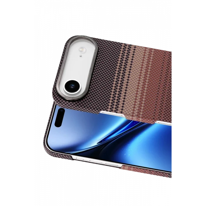 Mey İthalat®   iPhone 17 Air Vega Magsafe Kapak - Çöl Titanyum