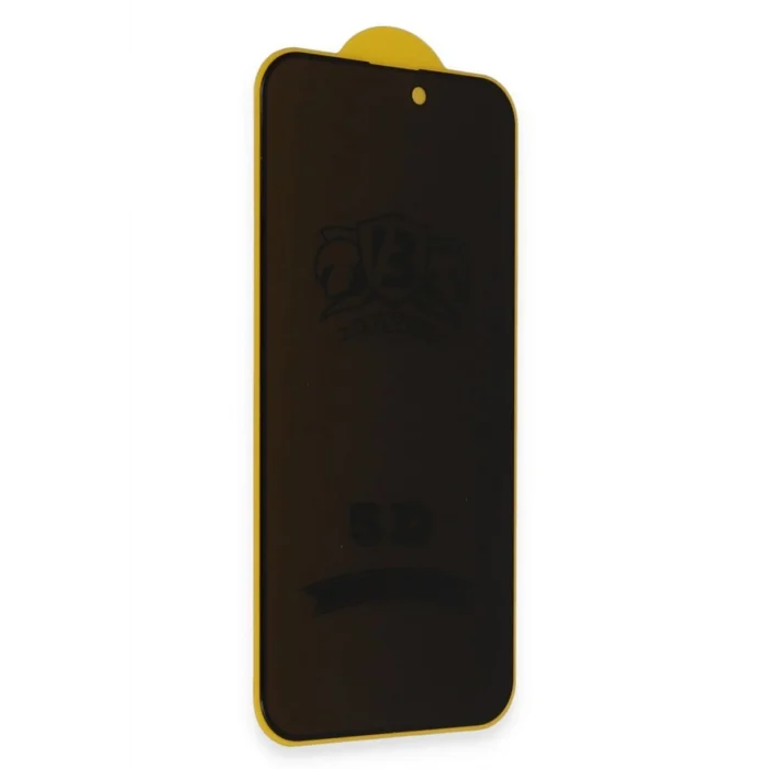 Mey İthalat®   iPhone 17 Bilvis 5D Privacy Diamond Hayalet Cam Ekran Koruyucu