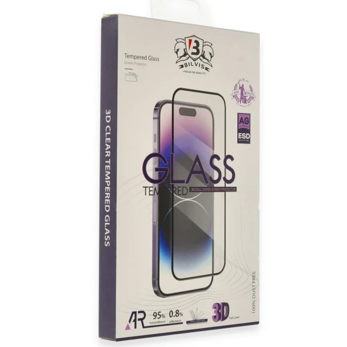 Mey İthalat®   iPhone 17 Bilvis 5D Super Clear Diamond Cam Ekran Koruyucu