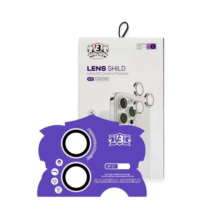 Mey İthalat®   iPhone 17 Bilvis Titan Kamera Lens - Lila