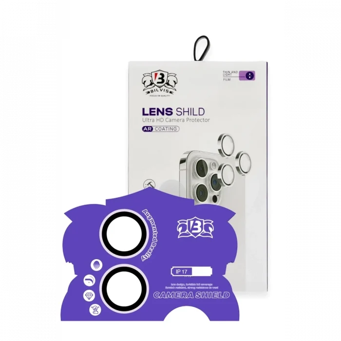 Mey İthalat®   iPhone 17 Bilvis Titan Kamera Lens - Lila