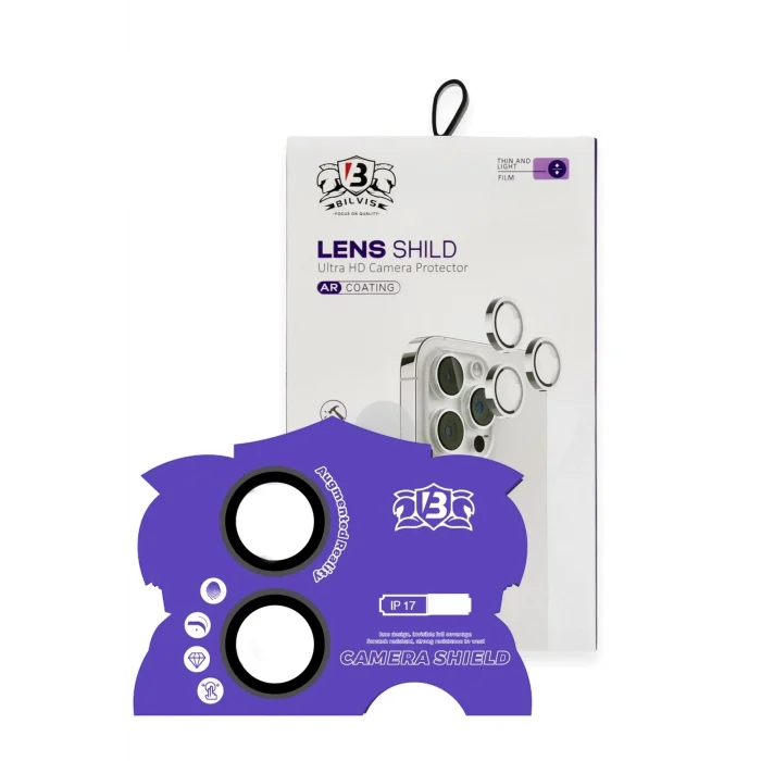 Mey İthalat®   iPhone 17 Bilvis Titan Kamera Lens - Siyah