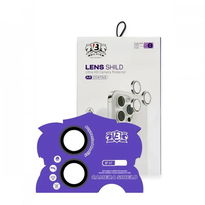 Mey İthalat®   iPhone 17 Bilvis Titan Kamera Lens - Siyah