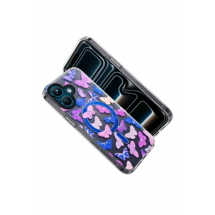 Mey İthalat®   iPhone 17 Desina Magsafe Kapak - Desen 5