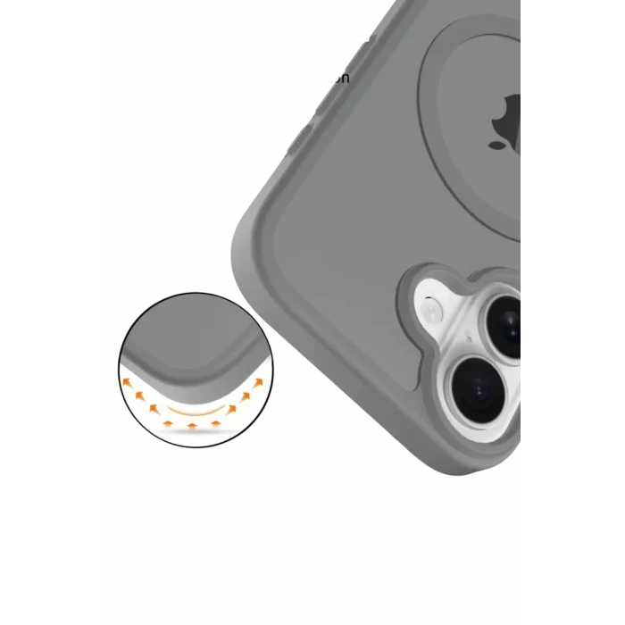 Mey İthalat®   iPhone 17 Jota Magsafe Kapak - Titan Gri