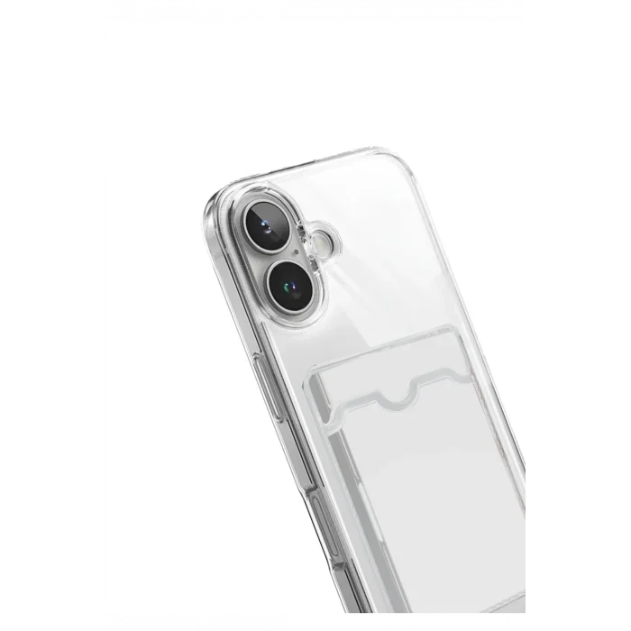 Mey İthalat®   iPhone 17 Kart Şeffaf Silikon - Şeffaf