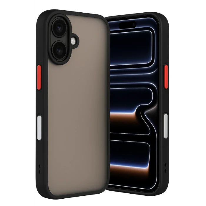 Mey İthalat®   iPhone 17 Kılıf Montreal Silikon Kapak - Siyah