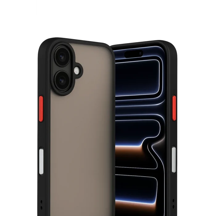 Mey İthalat®   iPhone 17 Kılıf Montreal Silikon Kapak - Siyah