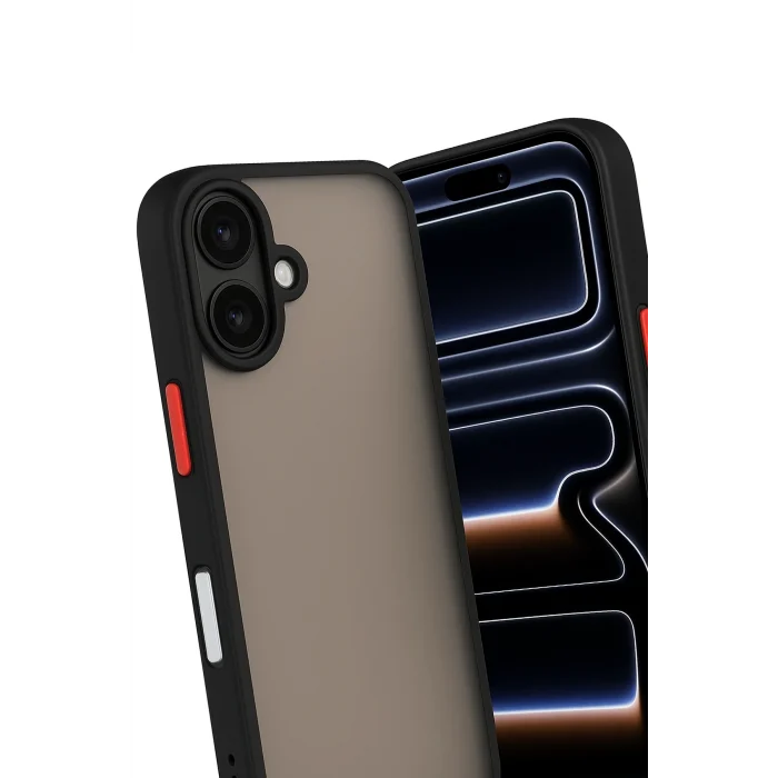 Mey İthalat®   iPhone 17 Kılıf Montreal Silikon Kapak - Siyah
