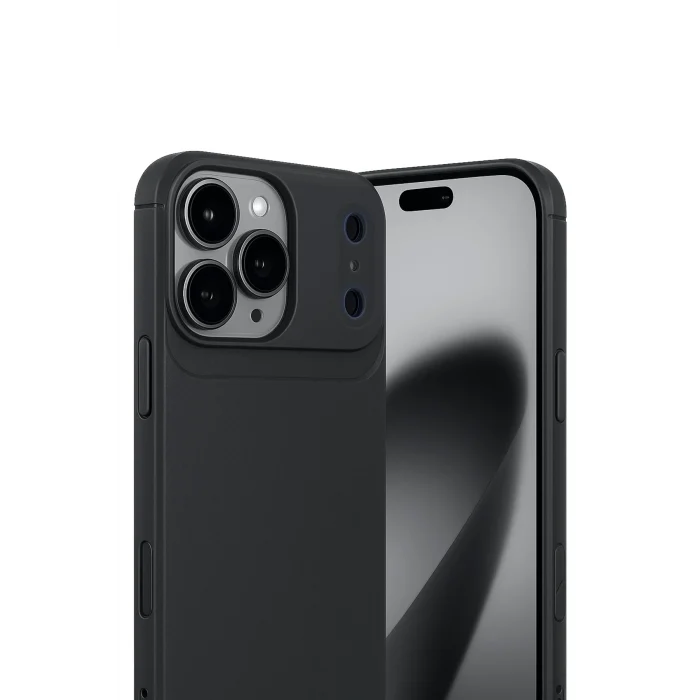 Mey İthalat®   iPhone 17 Pro Auto Focus Karbon Kapak - Siyah