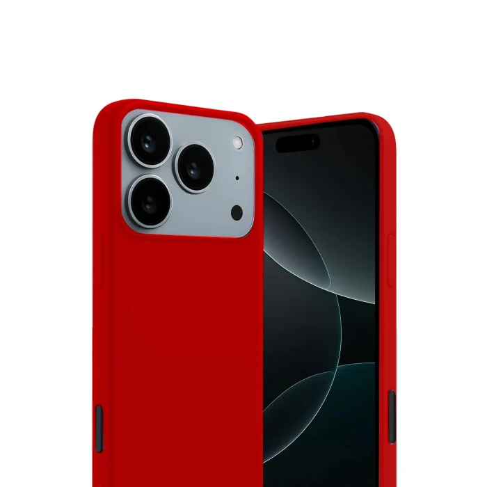 Mey İthalat®   iPhone 17 Pro First Silikon - Kırmızı