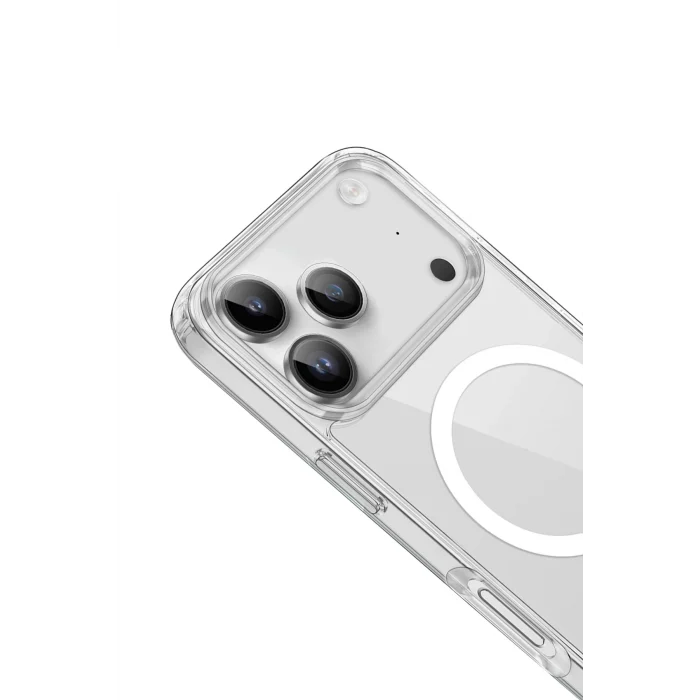Mey İthalat®   iPhone 17 Pro Kılıf Pc Real Magsafe Kapak - Şeffaf