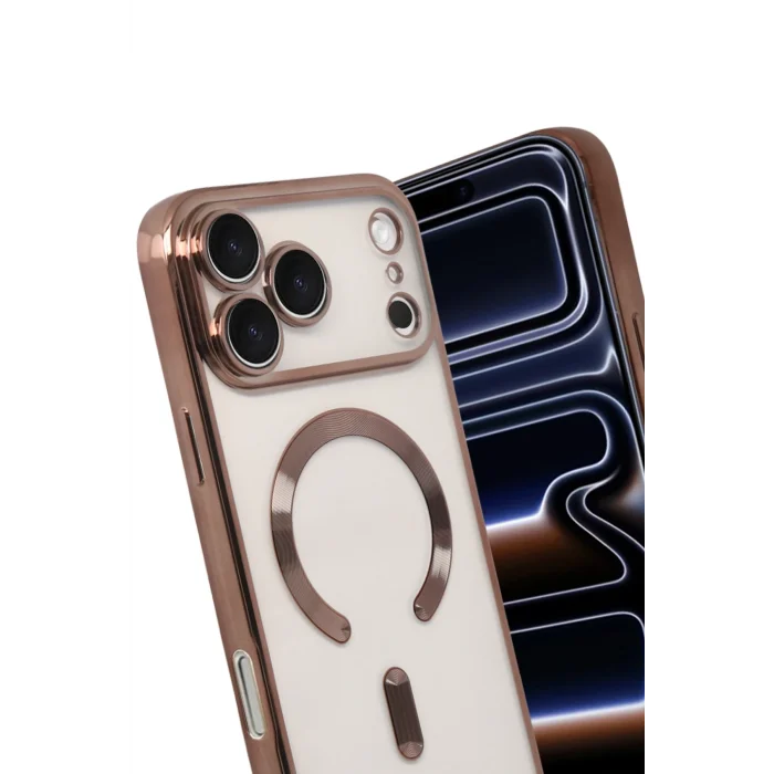 Mey İthalat®   iPhone 17 Pro Kross Magneticsafe Kapak - Çöl Titanyum