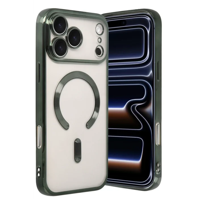 Mey İthalat®   iPhone 17 Pro Kross Magneticsafe Kapak - Koyu Yeşil