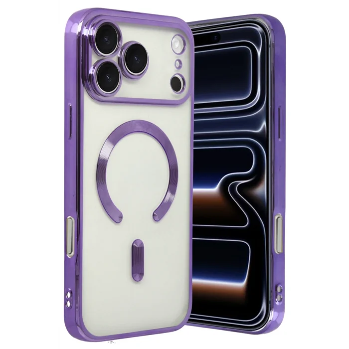 Mey İthalat®   iPhone 17 Pro Kross Magneticsafe Kapak - Mor
