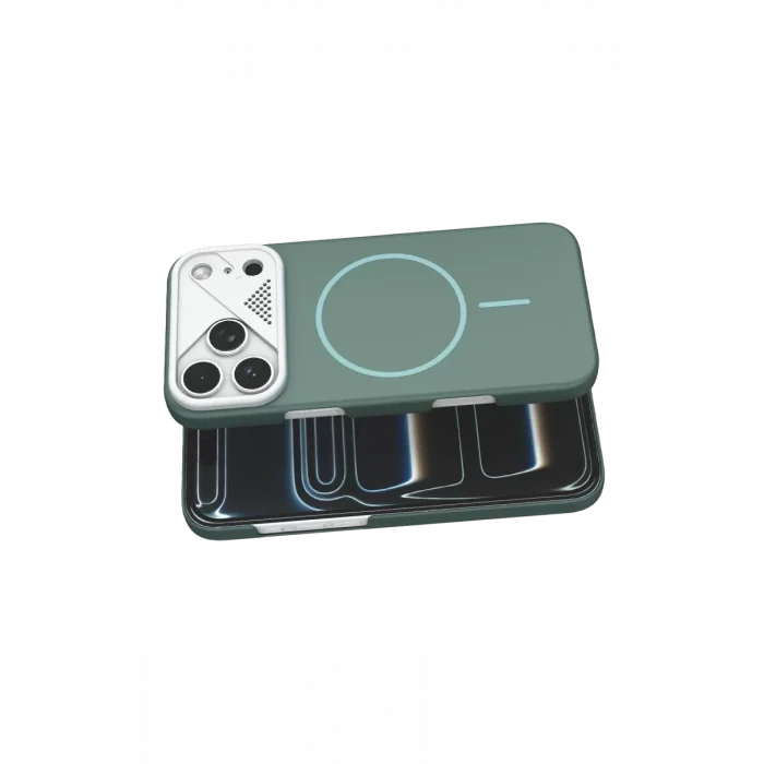 Mey İthalat®   iPhone 17 Pro Max Export Magsafe Kapak - Turkuaz