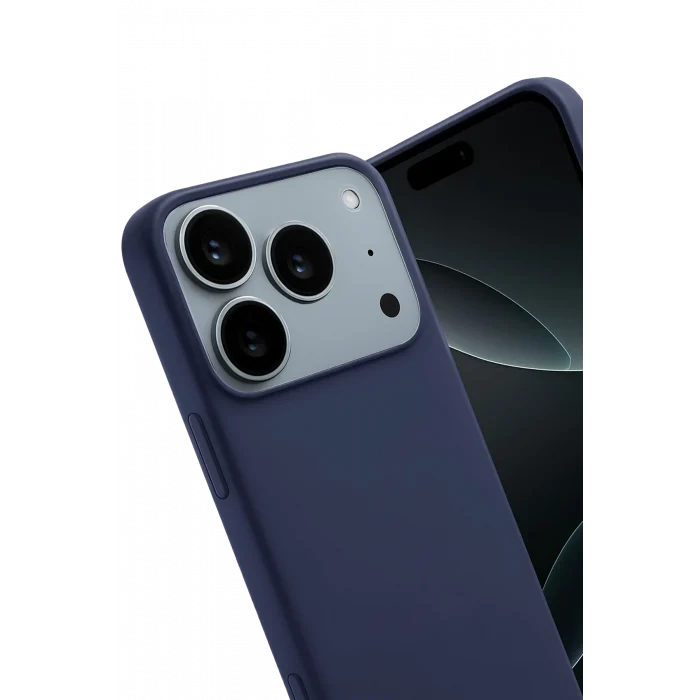 Mey İthalat®   iPhone 17 Pro Max First Silikon - Lacivert
