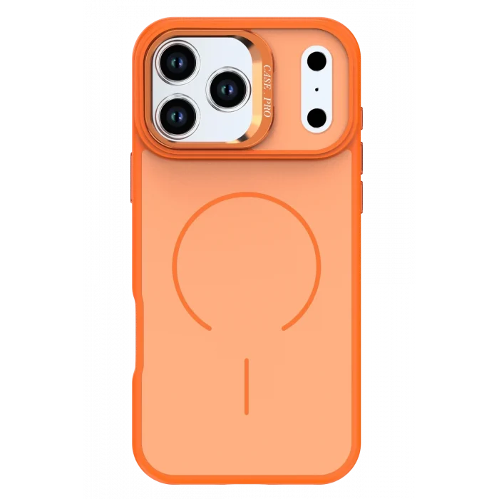 Mey İthalat®   iPhone 17 Pro Max Flexa Magsafe Kapak - Turuncu